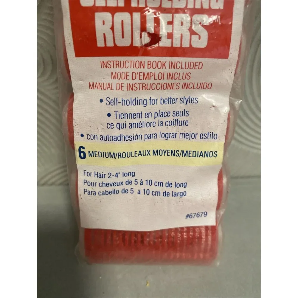 NOS Goody Self Holding Rollers‎ 1995 Medium Set Of 6 #67679 (set of 2)